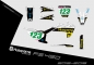 Preview: Husqvarna FS 450 2016 - 2018 | Decal Factory 1B | 2D view