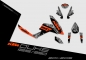 Preview: KTM Duke 125/390 2012 - 2016 | Dekor Factory 2B | 2D-Ansicht