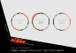 Preview: KTM Duke 125/390 2012 - 2016 | Dekor Factory 3B | Felgenrandaufkleber