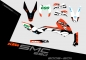 Preview: KTM 690 SMC 2008 - 2017 | Decal Factory 1A | 2D view