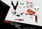 Preview: KTM 690 SMCR 2008 - 2017 | Decal Factory 1A | 2D view