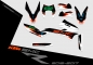 Preview: KTM 690 SMCR 2008 - 2017 | Dekor Factory 3A | 2D-Ansicht