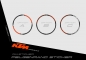 Preview: KTM Superduke 1290 2017 - 2019 | Decal Factory 3A |  Rimsticker
