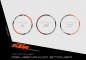 Preview: KTM Superduke 1290 2017 - 2019 | Dekor Factory 3B | Felgenrandaufkleber