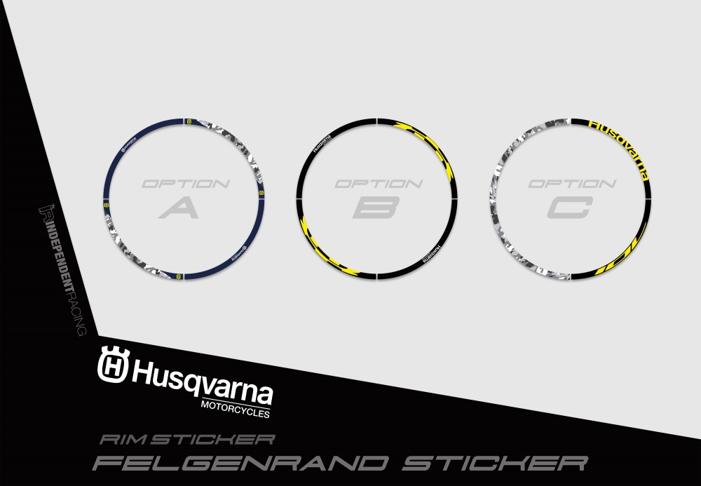 Husqvarna 701 SM  | Dekor Works 2A | Felgenrandaufkleber