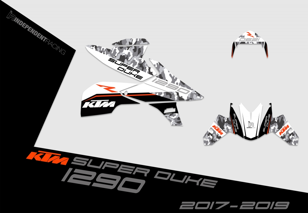 KTM Superduke 1290 2017 - 2019 | Dekor Stock 2A | 2D-Ansicht