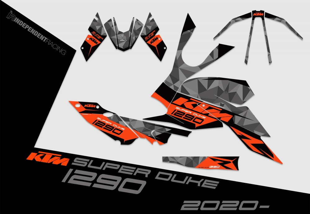 KTM Superduke 1290 from 2020 | Decal Factory 2B | 2D view