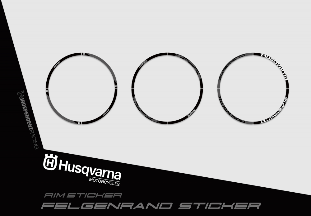Husqvarna FS 450 ab 2019 | Dekor Stock 1B | Felgenrandaufkleber