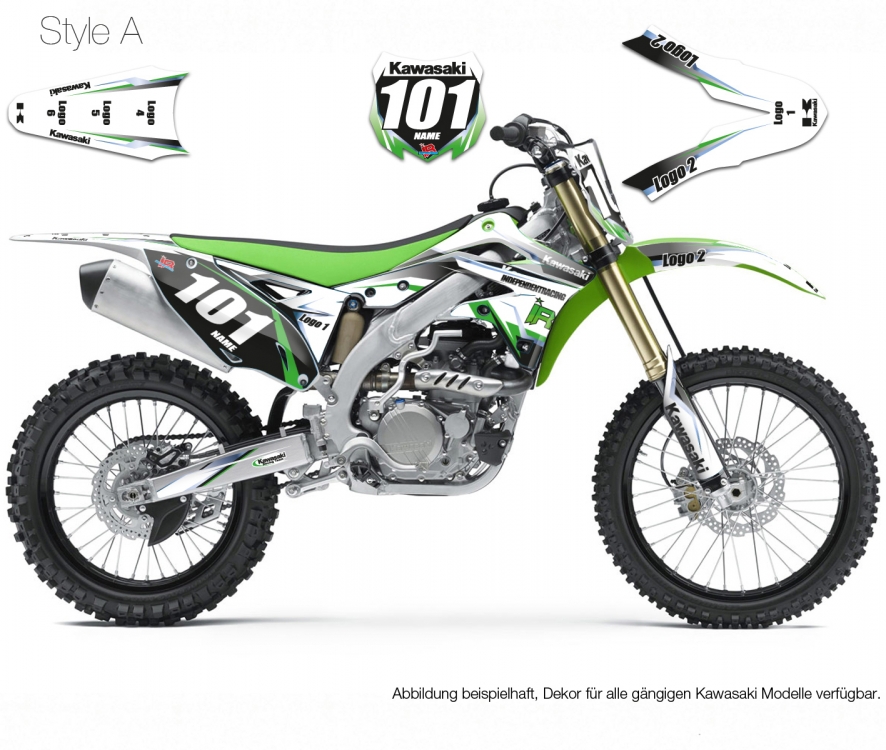 Motocross Decal Kawasaki Factory3