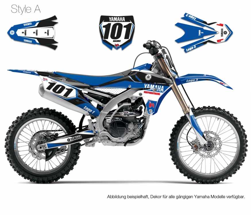 Motocross Decal Yamaha Stock 1