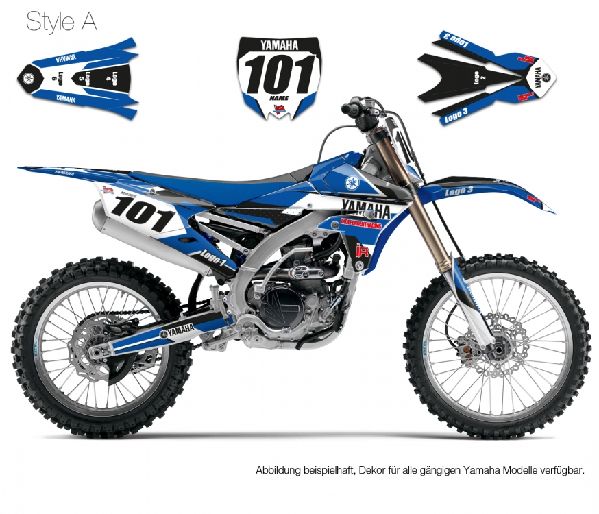 Motocross Decal Yamaha Stock 2