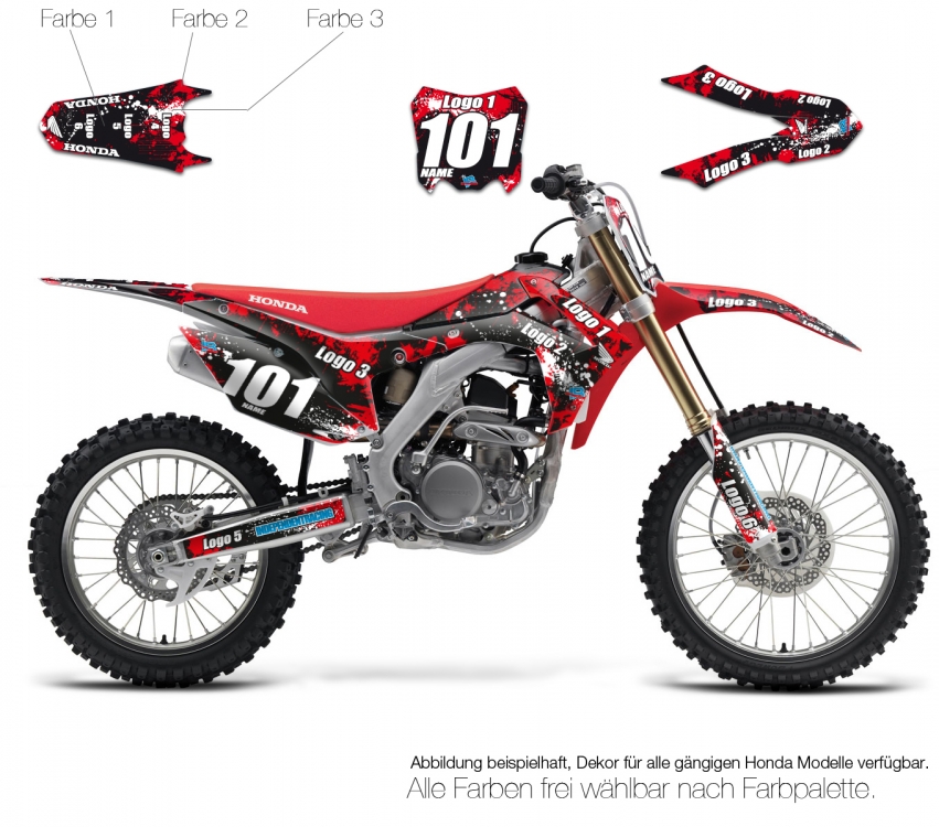 Motocross Dekor Honda Semi-Custom3