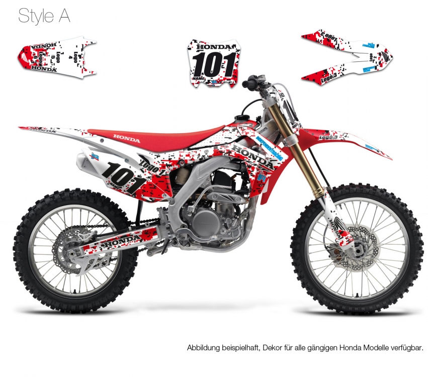 Motocross Dekor Honda Stock3
