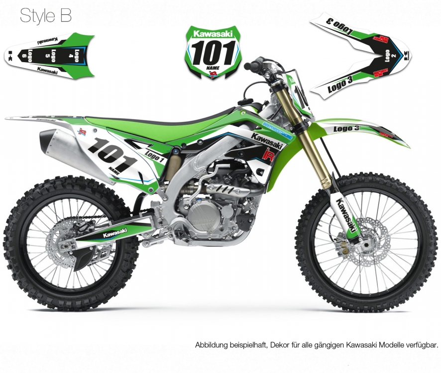 Decal Kawasaki Stock1 B
