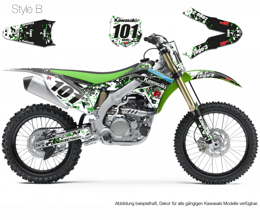 Decal Kawasaki Stock3 B