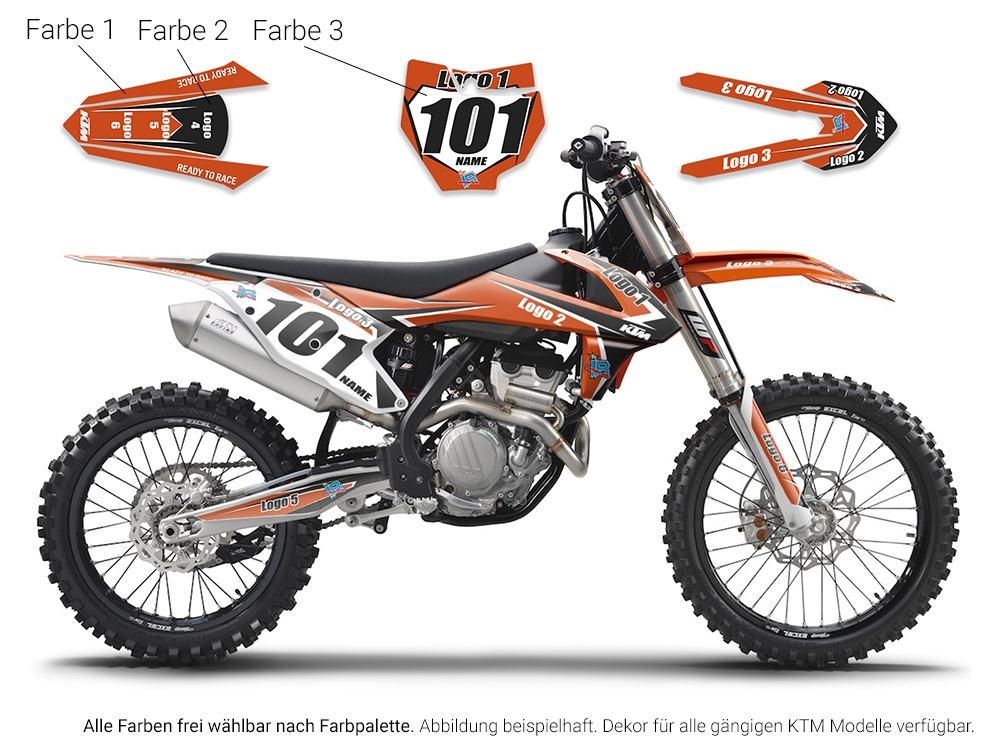 Motocross Decal KTM Semi-Custom 1
