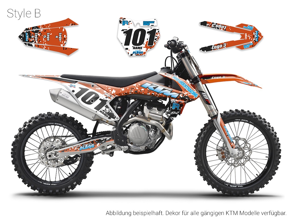 KTM EXC, EXC-F, SX & SX-F | Decal Stock 3B
