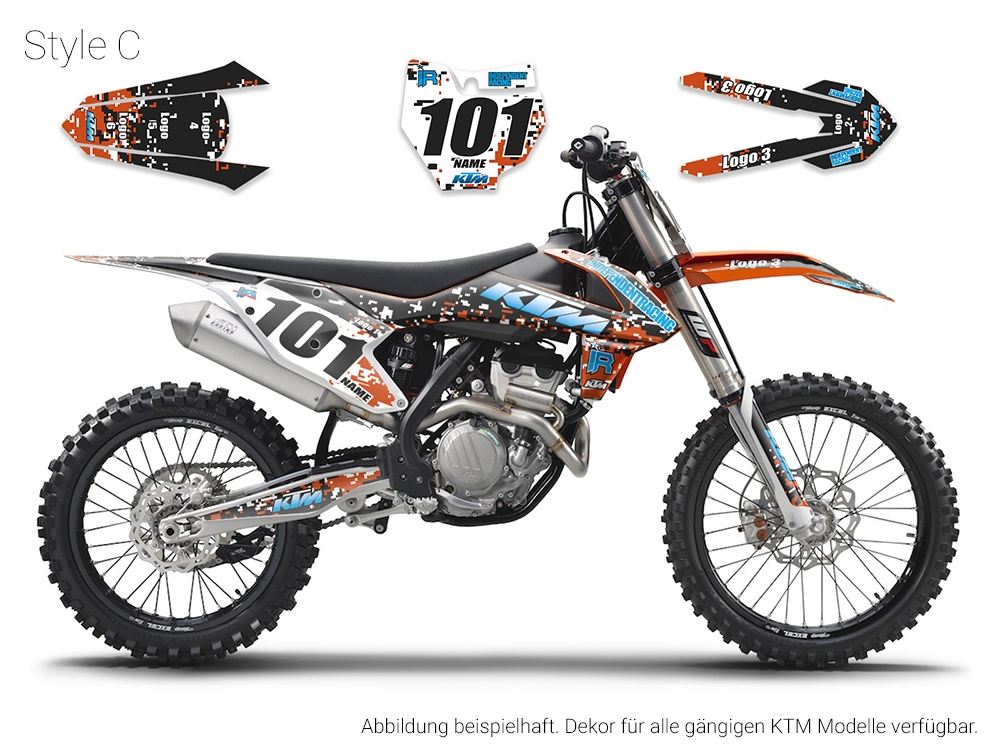 KTM EXC, EXC-F, SX & SX-F | Decal Stock 3C