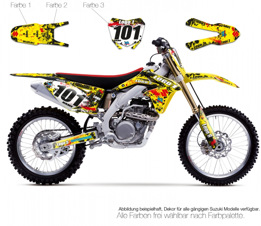 Motocross Dekor Suzuki Semi-Custom3