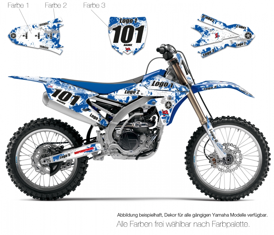 Motocross Decal Yamaha Semi-Custom 3