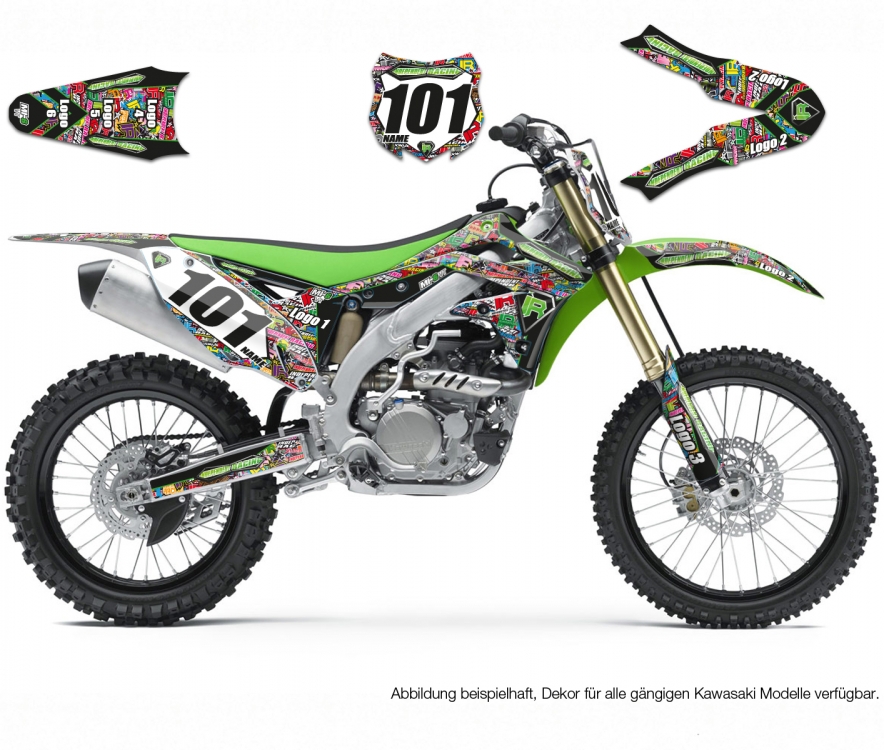 Motocross Decal Kawasaki MI-6 VT