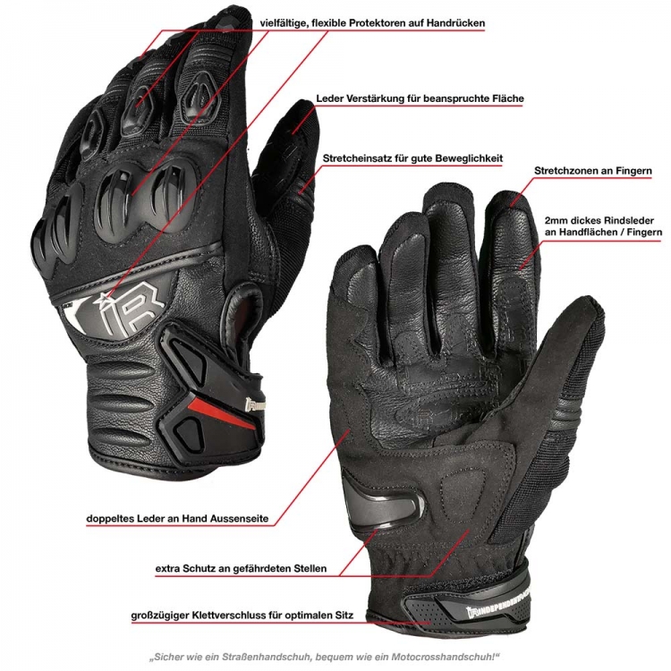 Supermoto Handschuhe SMG | flexibel und sicher