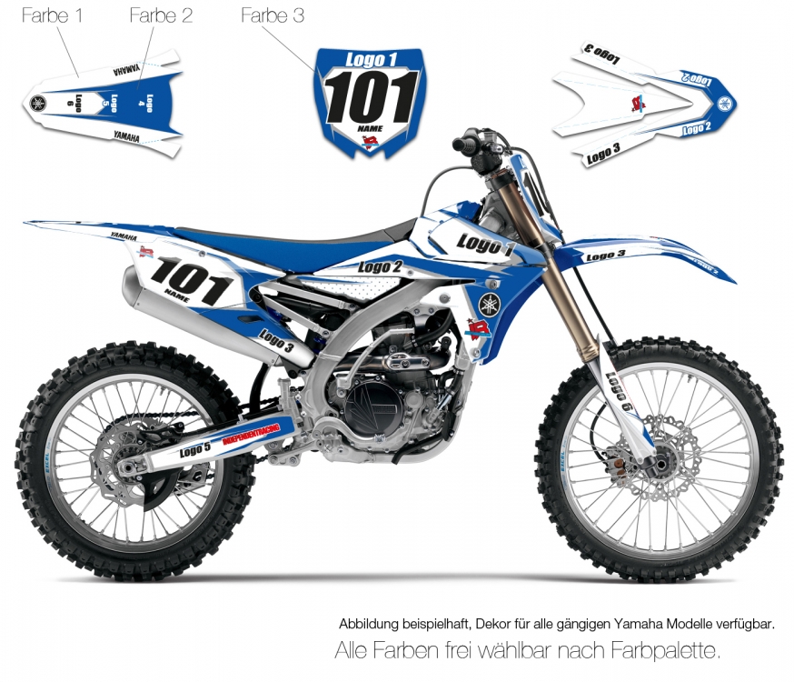 Motocross Decal Yamaha Semi-Custom 1