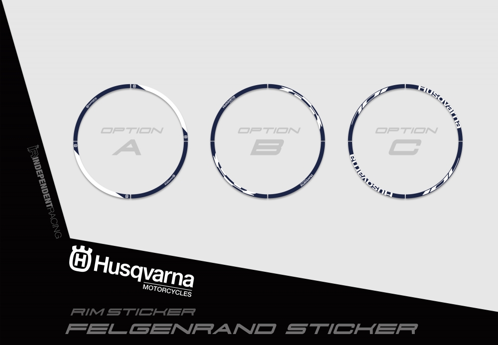 Husqvarna 701 SM  | Dekor Factory 1A | Felgenrandaufkleber