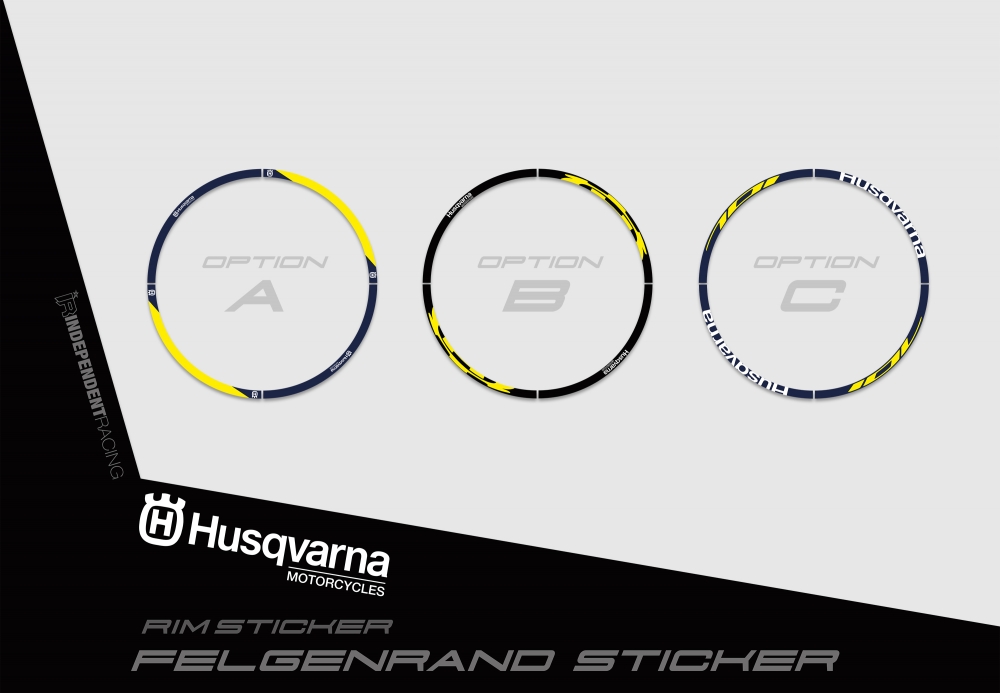 Husqvarna 701 SM  | Dekor Factory 2A | Felgenrandaufkleber