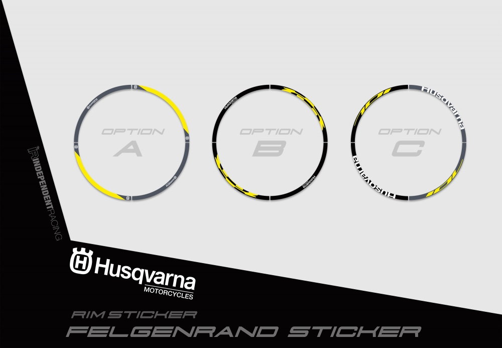 Husqvarna 701 SM  | Dekor Factory 2B | Felgenrandaufkleber