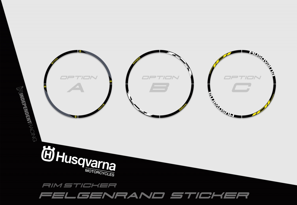 Husqvarna 701 SM  | Dekor Factory 3B | Felgenrandaufkleber