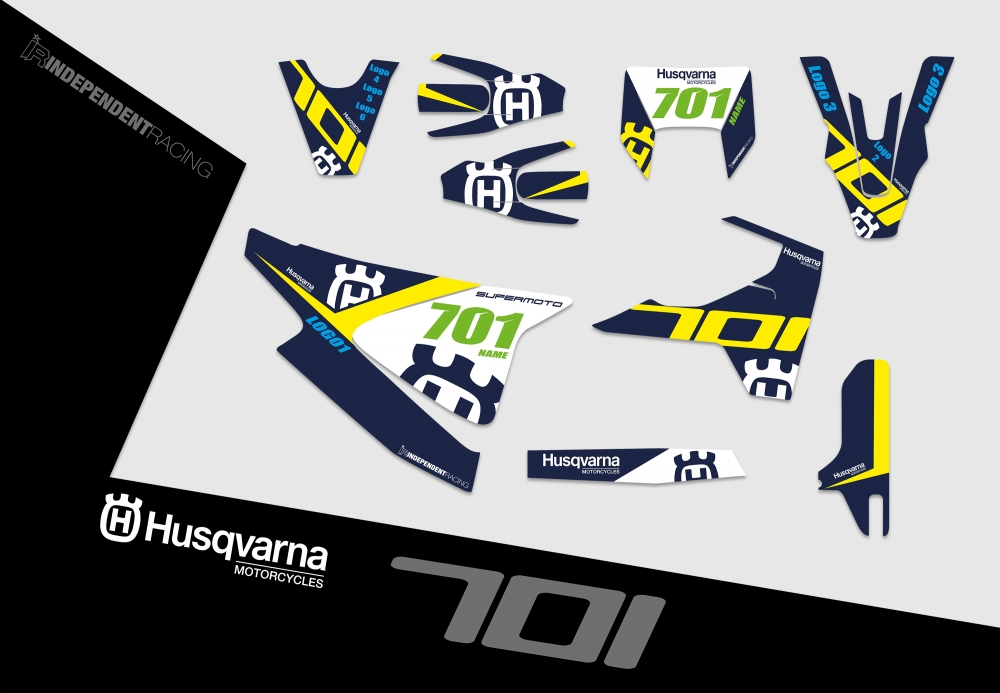 Husqvarna 701 SM  | Dekor Stock 1A | 2D-Ansicht