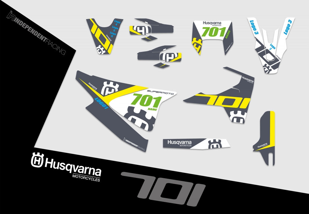 Husqvarna 701 SM  | Dekor Stock 1B | 2D-Ansicht