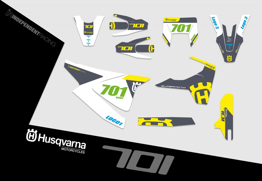 Husqvarna 701 SM  | Dekor Stock 2A | 2D-Ansicht