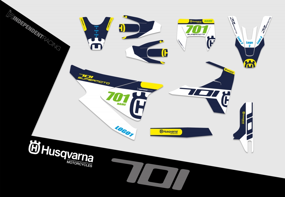 Husqvarna 701 SM  | Dekor Stock 3B | 2D-Ansicht