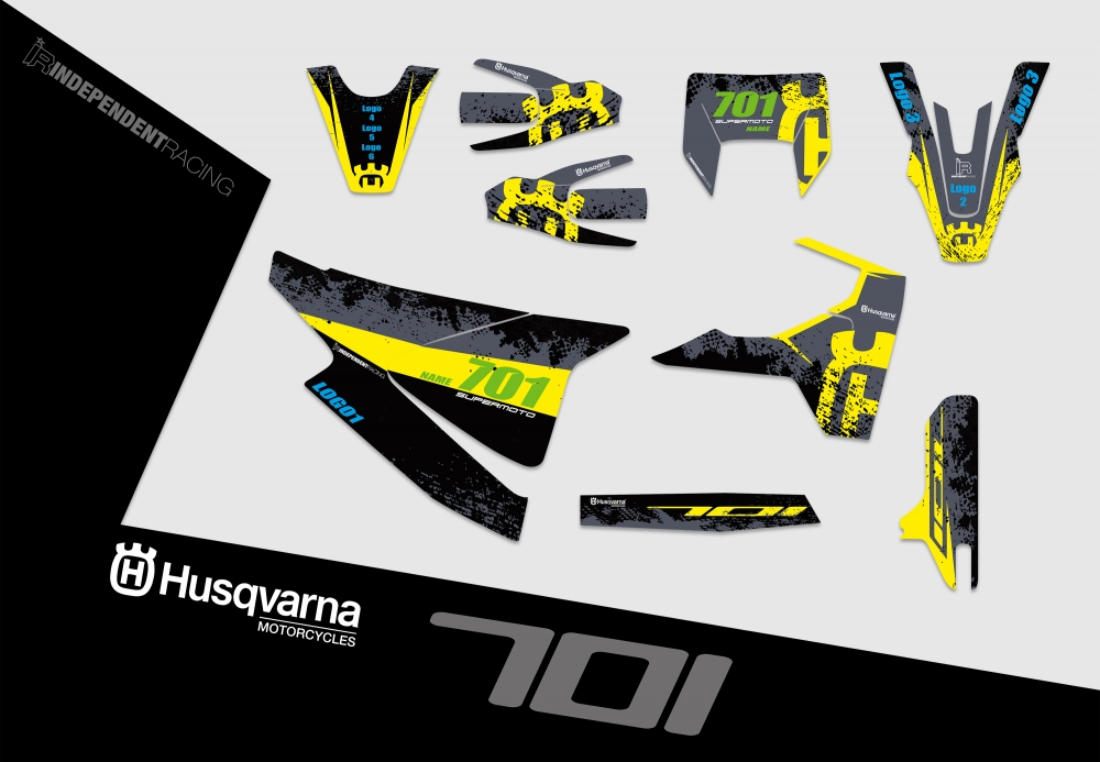 Husqvarna 701 SM | Decal Works 1A | 2D view