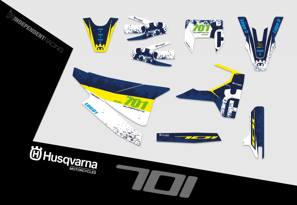 Husqvarna 701 SM  | Dekor Works 1B | 2D-Ansicht