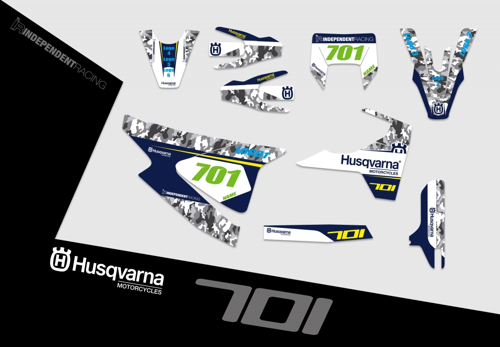 Husqvarna 701 SM  | Dekor Works 2A | 2D-Ansicht