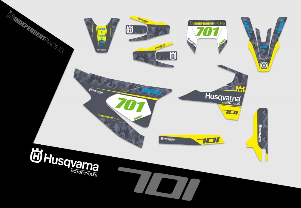 Husqvarna 701 SM  | Dekor Works 2B | 2D-Ansicht