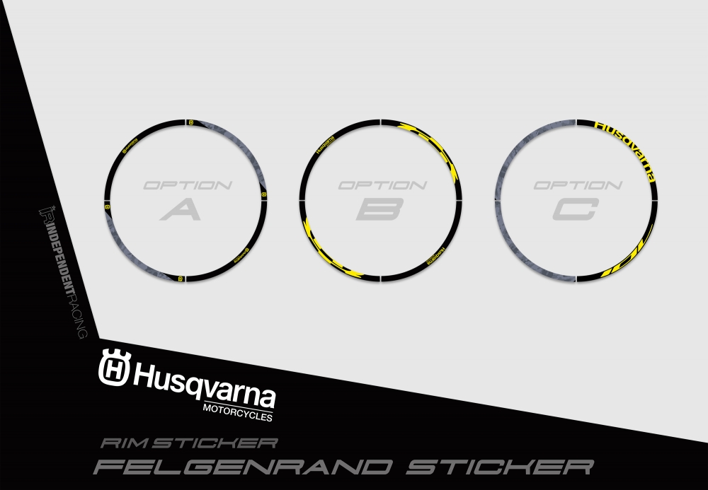 Husqvarna 701 SM  | Dekor Works 2B | Felgenrandaufkleber
