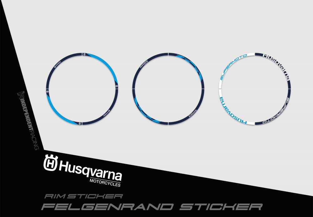 Husqvarna FS 450 2016 - 2018 | Decal Factory 3B |  Rimsticker