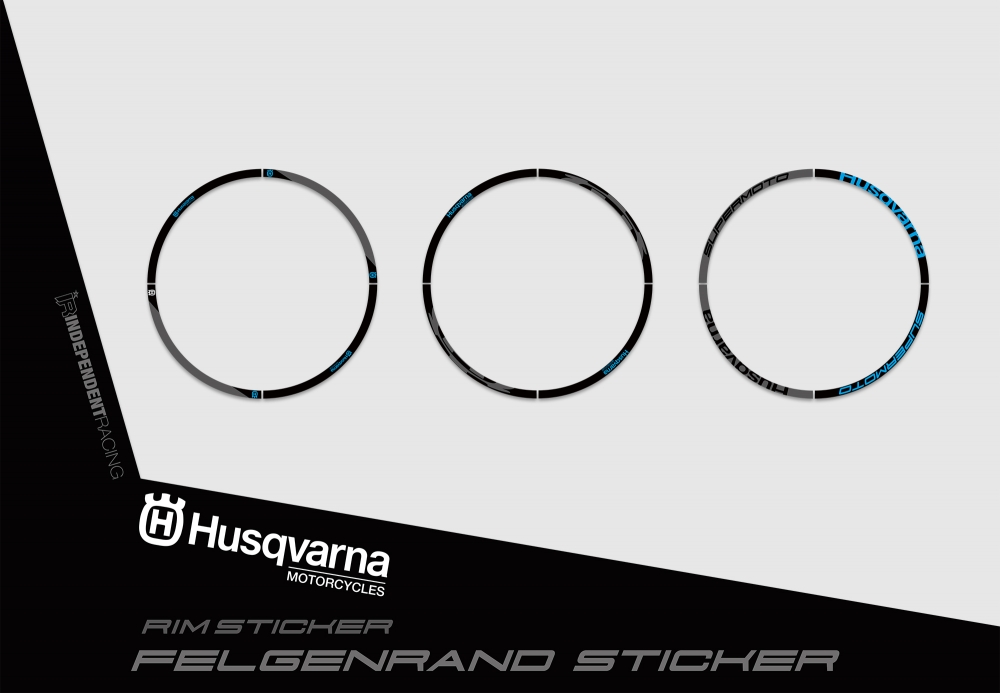 Husqvarna FS 450 2016 - 2018 | Decal Stock 3B |  Rimsticker