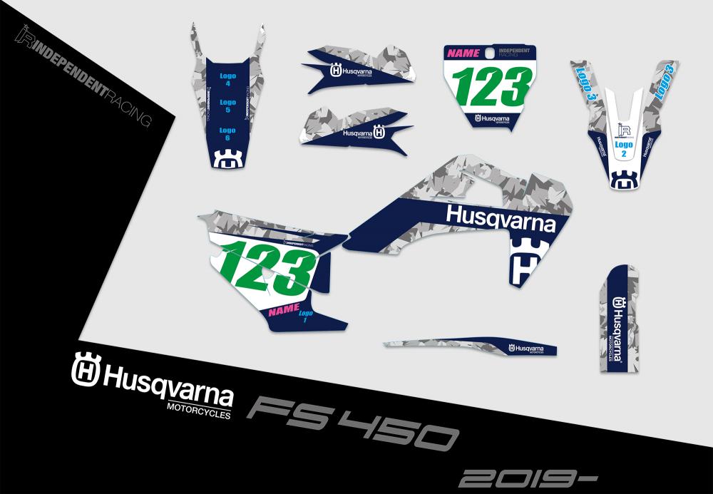 Husqvarna FS 450 ab 2019  | Dekor Factory 1A | 2D-Ansicht