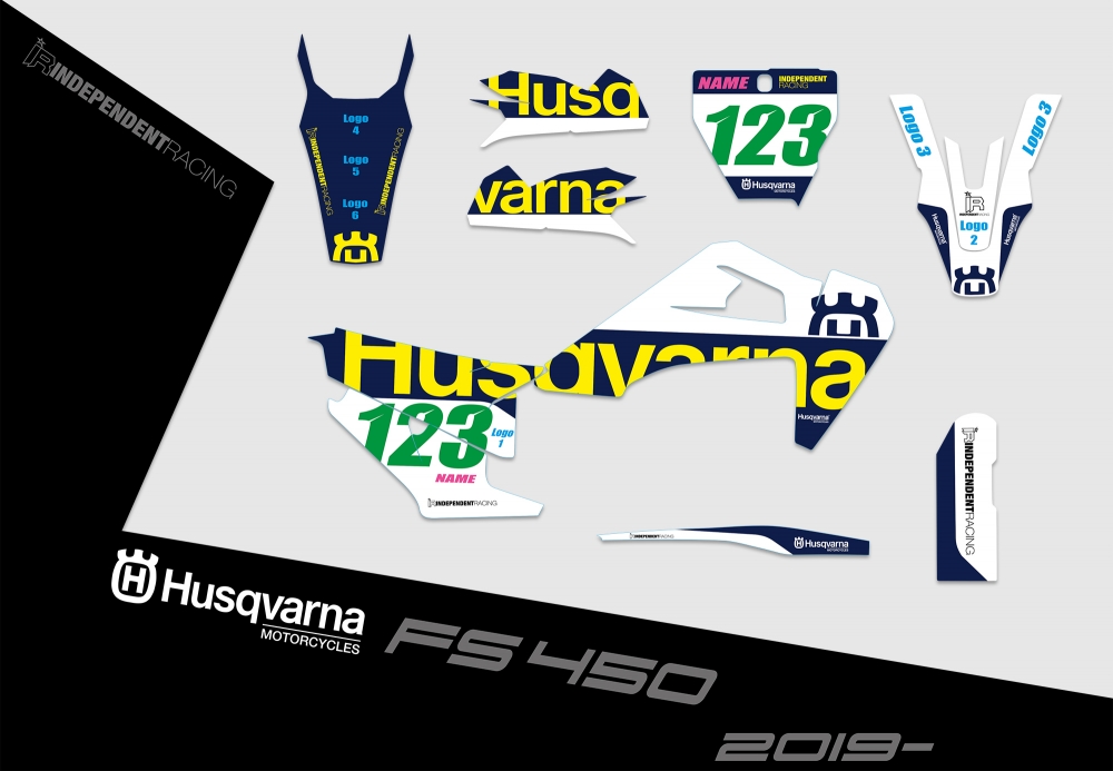 Husqvarna FS 450 ab 2019  | Dekor Factory 2A | 2D-Ansicht