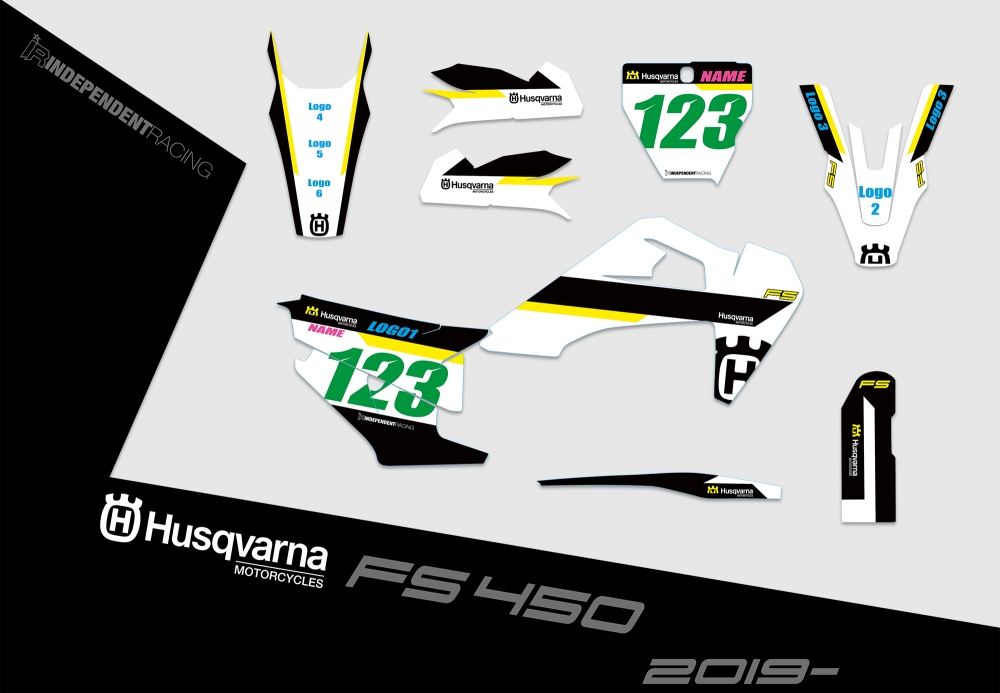 Husqvarna FS 450 ab 2019  | Dekor Factory 3A | 2D-Ansicht