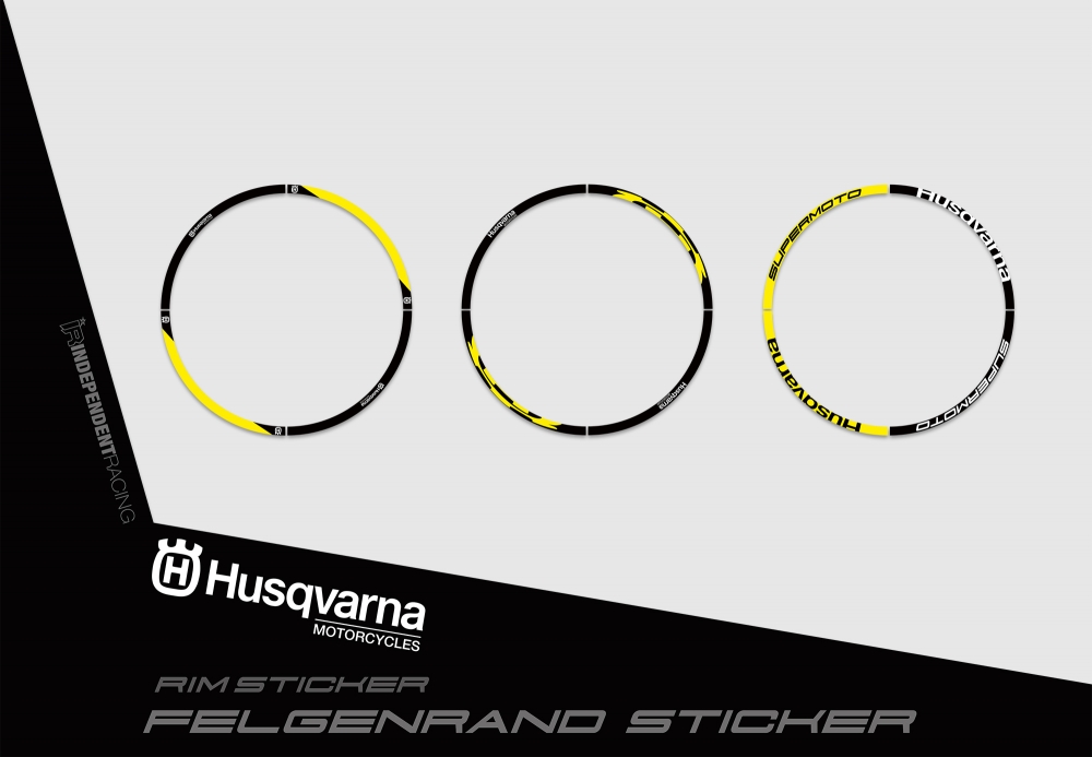 Husqvarna FS 450 ab 2019 | Dekor Factory 3A | Felgenrandaufkleber