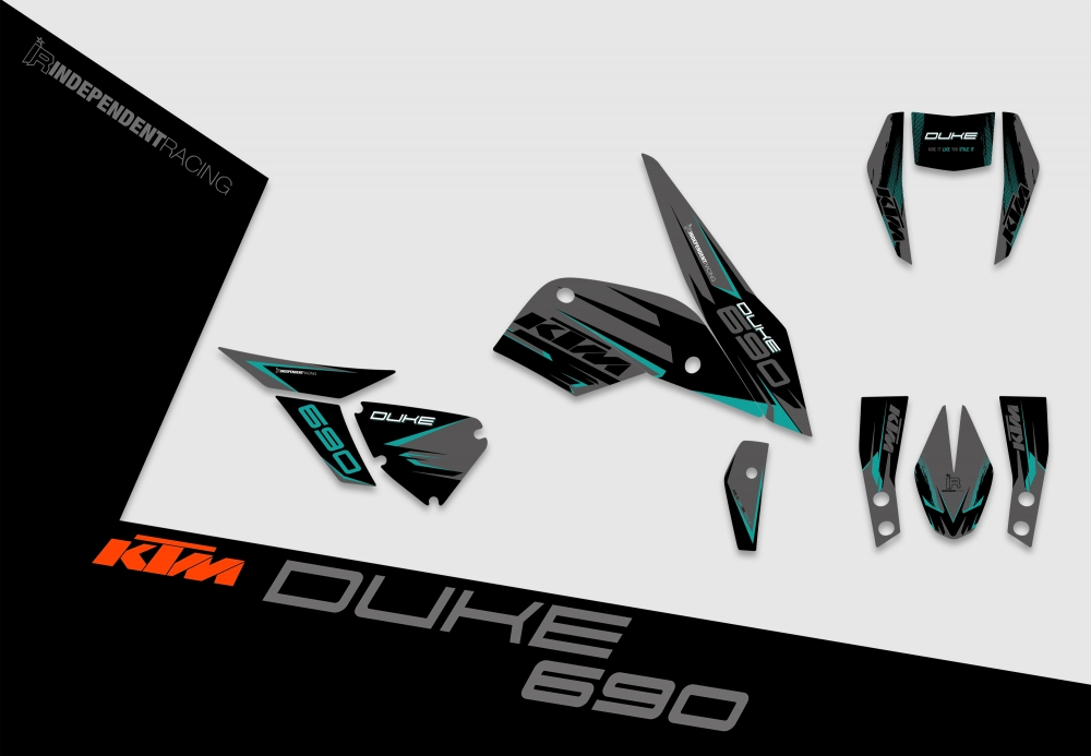 KTM Duke 690 | Decal Factory 1B | 2D view