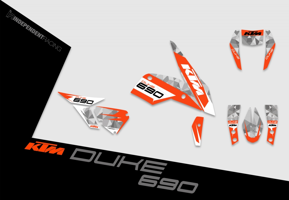 KTM Duke 690 | Dekor Factory 2A | 2D-Ansicht