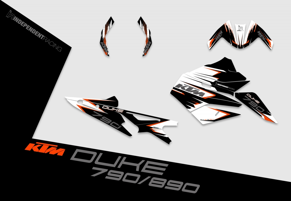 KTM Duke 790/890 | Decal Factory 1A | 2D view