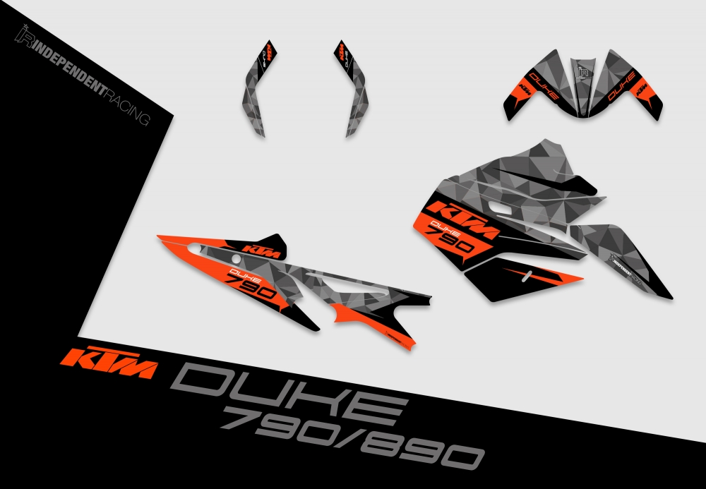 KTM Duke 790/890 | Decal Factory 2B | 2D view